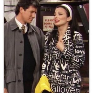 Moschino Jeans Black White Allover Blazer SIZE 8 US  / 42 ITALY